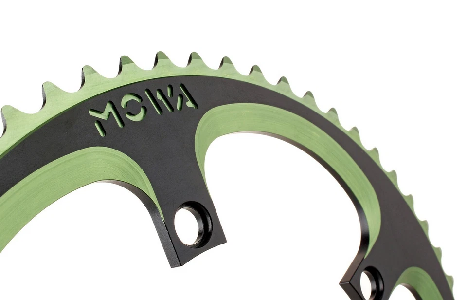 MOWA Carretera Ciclocross Grava Plegable Bicicleta Bicicleta Plato 56T BCD130 Verde Foto 4 de 4