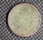 1863  Indian Head Cent Good G Coin, Damaged 1026