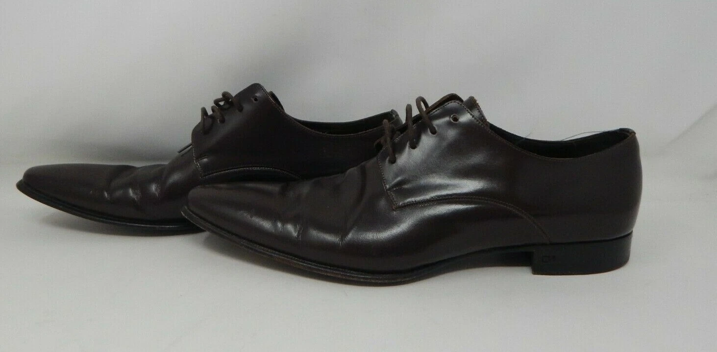 Scarpe eleganti marroni Dsquared D2 Dsquared2 taglia 43 10 fatte a mano negli Stati Uniti