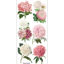 Violette Stickers - Pink Peony Party - 1 Sticker Sheet for Stationary & More