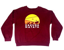 Lion King Sweater Junior's Xl Hakuna Matata Disney Sweatshirt