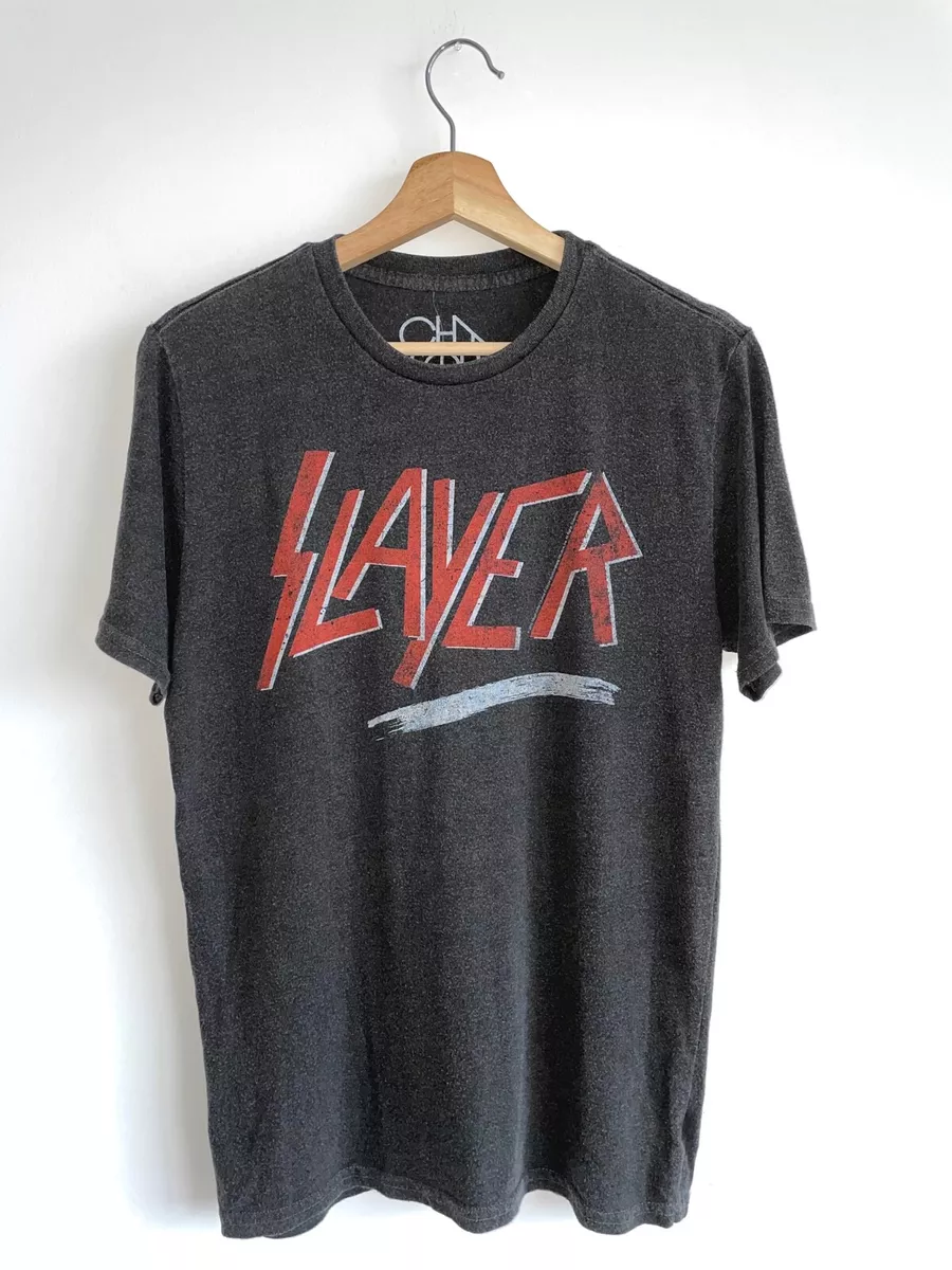 Slayer Red Logo t-shirt by Chaser Brand 90's Heavy Trash Metal Rock band Tee