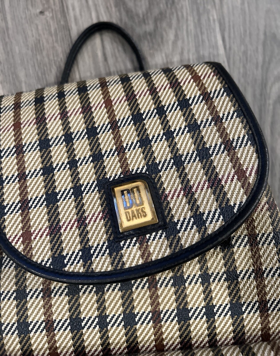 Daks London Backpack Plaid Vintage Rare | eBay display picture 3