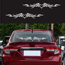 Flame Striped car Stickers Decorate The Front and Rear windshields Doors Hood...