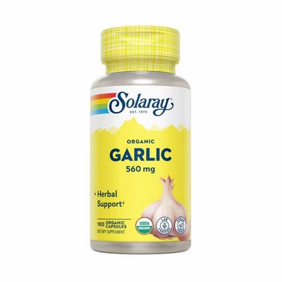 Organic Garlic 100 Caps 560 Mg by Solaray