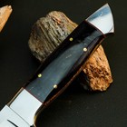 8.7" D2 Steel Hunting Knife Full Tang Resin Handle Fixed Blade Leather Sheath — photo 3