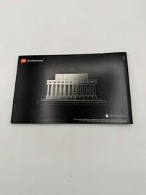 Lego Architecture Lincoln Memorial Instruction Manual for Set 21022