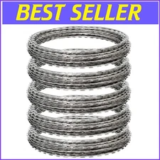 Versatile 250FT BTO-22 Galvanized Razor Wire for Commercial and Residential Use