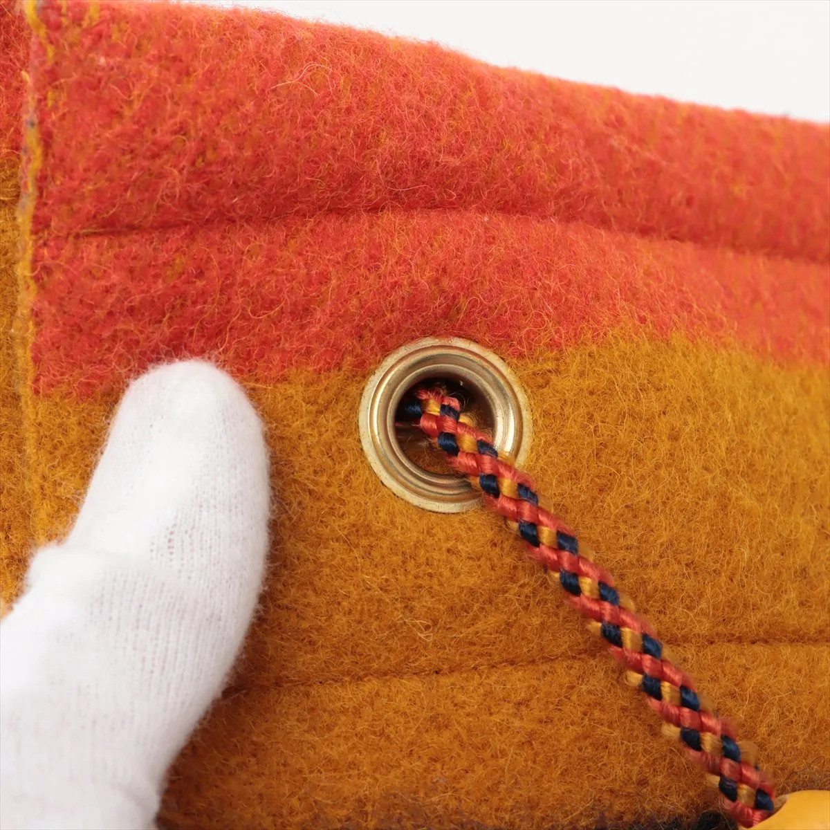 Hermès sacks Aline Rocabar wool Multicolor Gold Metal Fittings — image 8