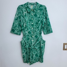 Lilly Pulitzer UPF 50 Luxletic Sheldrake Romper Fiddle Leaf Green Safari Party