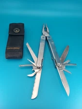 Vintage LEATHERMAN Super TOOL 200 Multi Tool! 12/03 Date Stamp! With Sheath!