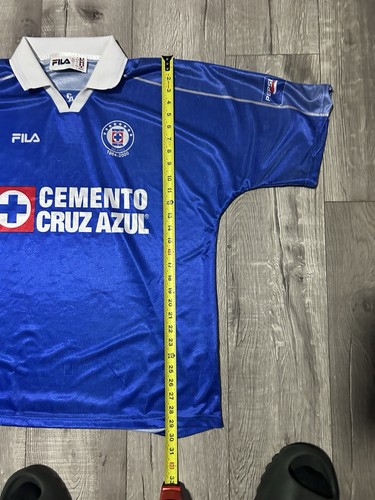 VTG 00s FILA Cruz Azul 2001/2002 Soccer Futbol Jersey Men’s Size XL 42/36 RARE - Picture 6 of 7