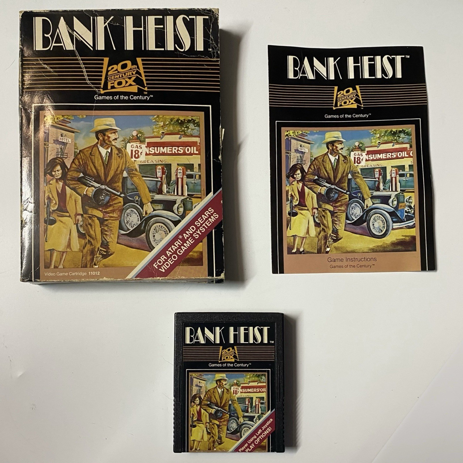 Atari 2600 Game BANK HEIST (CIB w/o Insert) Cart+ Instructions+ Outer Box TESTED