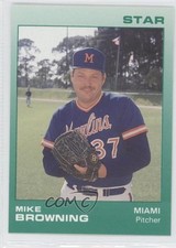 1988 Star Miami Marlins Mike Browning #4 0f4