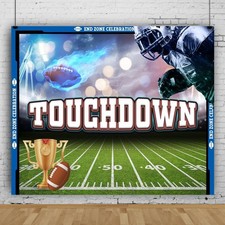 10x8ft Football Photography Backdrop Touchdown Field Party Photo Banner