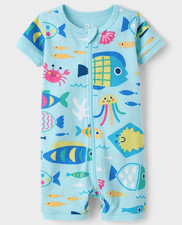 NWT The Children's Place One Piece Pajama - Soft Marine - 5T - PJ Place - Cotton