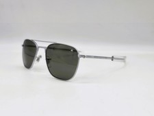 AO American Optical Sunglasses Aviater Matte Silver Frame 52 20 140 mm USA