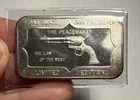 .999 1 oz Silver Peacemaker Bar 1 Ounce