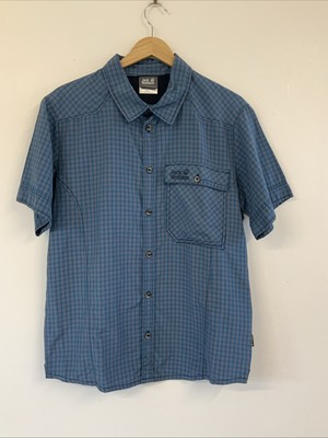Jack Wolfskin Mens Short Sleeve Shirt,Sz34,Regular Fit,Great