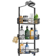 Shower Caddy Hanging Organizer 3 Tier Rustproof Bathroom Storage Rack Black
