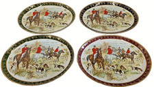 Bundle of 4 Vintage Weatherby Hanley Royal Falcon Ware Collection Hunt Related