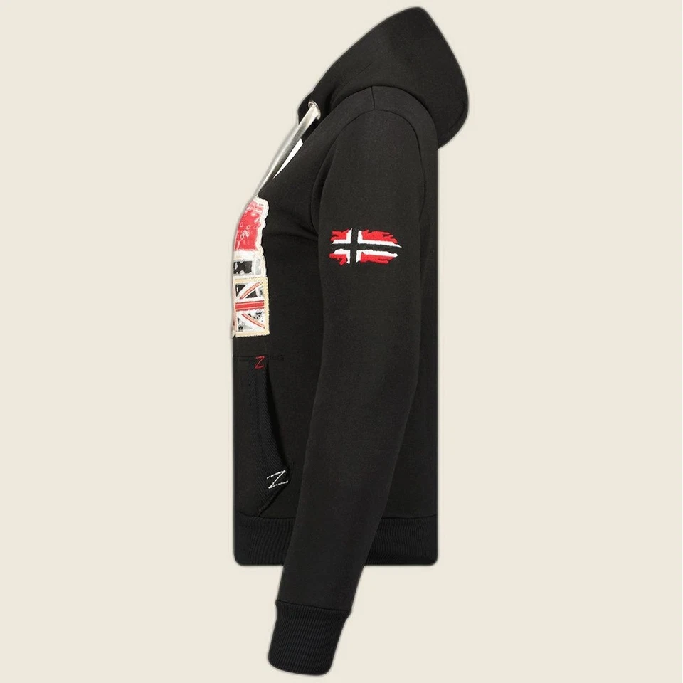 Gpepe Sweat femme à capuche Geographical Norway noir L - Photo 3/4