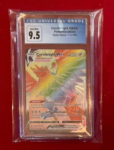 Corviknight VMAX graded CGC 9.5 for sale on eBay