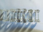 Ensemble de six portes couteaux cristal format colonne 9 cm
