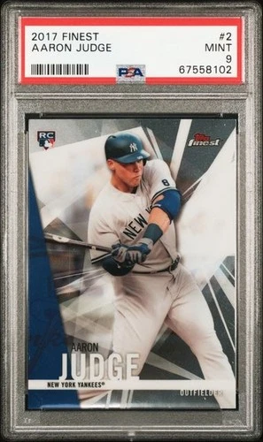 2017 Finest #2 Aaron Judge Refractor PSA 9 Rookie RC YANKEES MVP