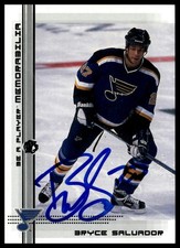 2000-01 Be a Player Memorabilia #465 Bryce Salvador Autograph