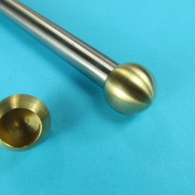 Kugel Messing Voll Ø 20mm Sackloch 12,2 mm Drehblank Rundstab Abschluss Geländer