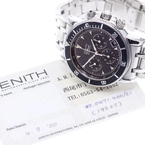 Zenith — Zenith El Primero Rainbow 02.0471.400 40mm SS Black Dial Automatic Watch #C5589