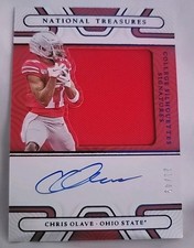 2022 Panini National Treasures Collegiate Rookie Silhouettes Chris Olave Auto/49