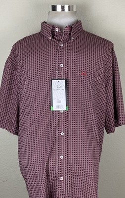 Cinch Men's Arena Flex Short Sleeve Button-Down Western Shirt XXL (Fits 2XLT)