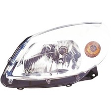 Halogen Scheinwerfer Frontscheinwerfer rechts H4 chrom für Dacia Sandero