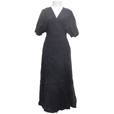Outerknown, Wickelkleid, Größe: M, Schwarz, Bio-Baumwolle, Einfarbig, Damen #LjV