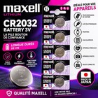 Pile Maxell CR2032 Lithium 3V à partir de 1 pile