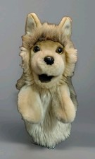 Douglas Wolf Hand Puppet 2445 Plush Gray Wolf   12  Soft  Lifelike Puppet Toy