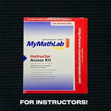 MyMathLab Instructor Access Kit by Pearson | Teacher Edition | NEW SEALED