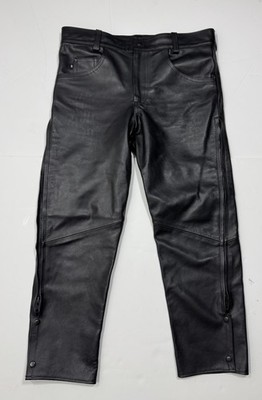 Espinoza s Leather Biker Pants Mens Size 38x28 *Made In USA*