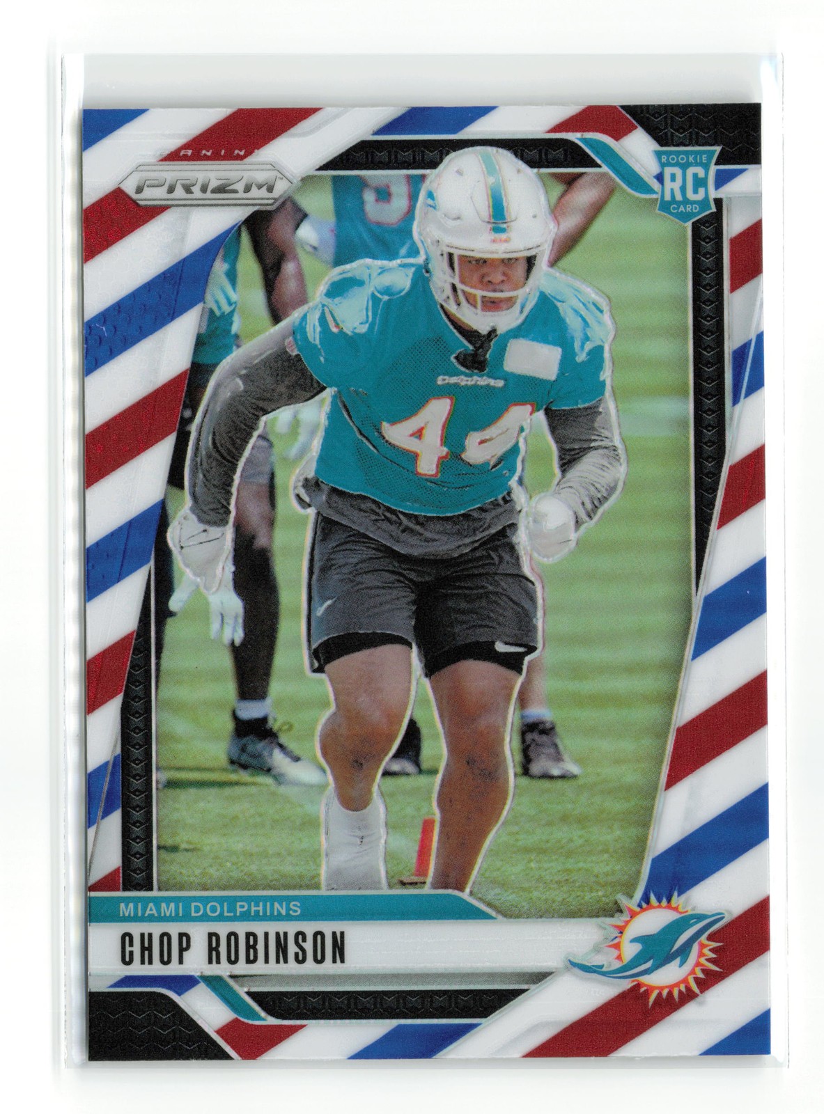 CHOP ROBINSON #319 RC 2024 PANINI PRIZM DOLPHINS RED WHITE BLUE