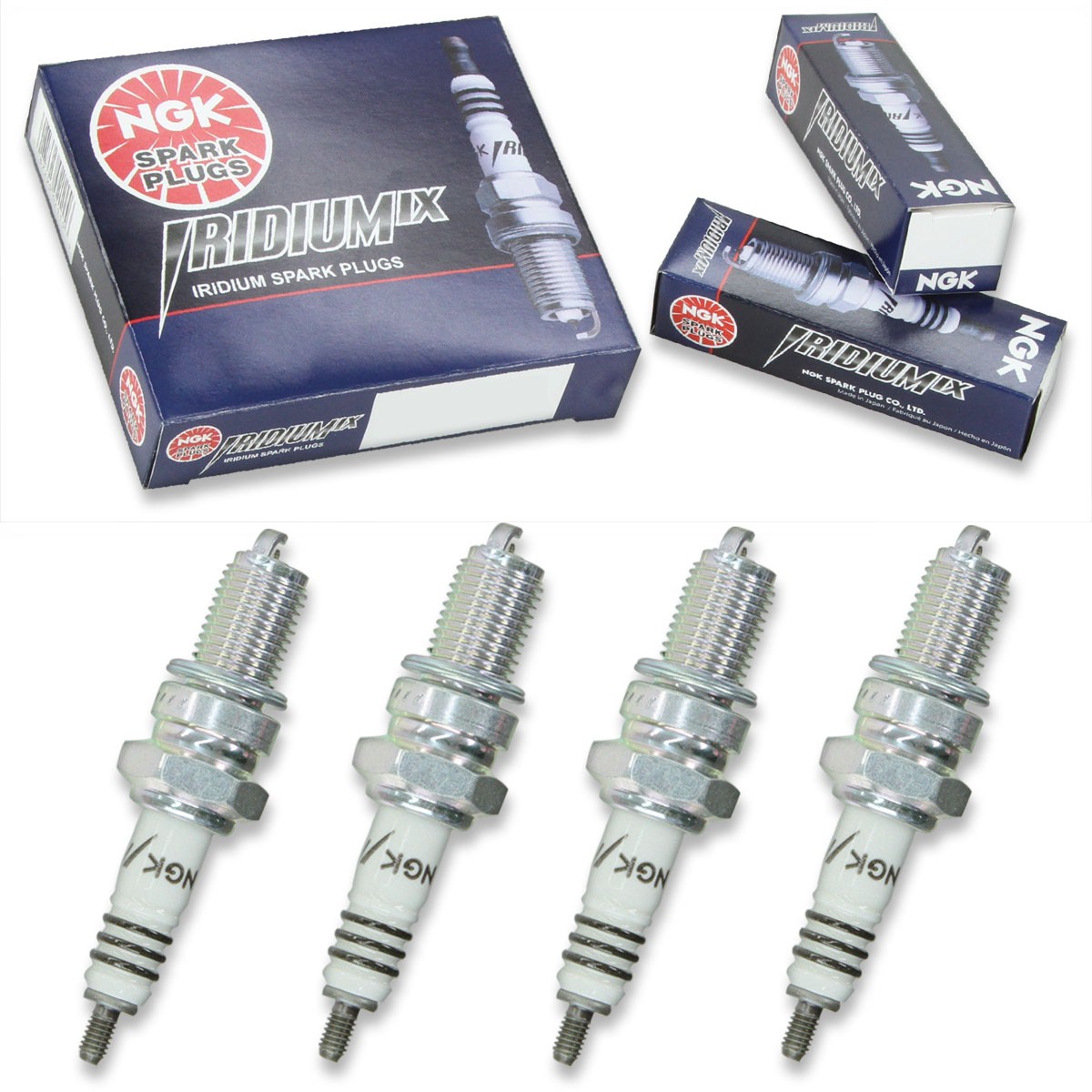 4pcs 86-88 Yamaha FZ600 NGK Iridium IX Spark Plugs 599cc 36ci Kit Set Engine xo