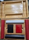 Vintage Marlboro Poker Set with Chips 2 Decks of Playing Cards Wooden Case — photo 3