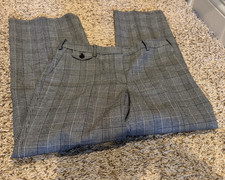 Talbots Heritage Black And White Plaid Dress Pants Size 10 READ
