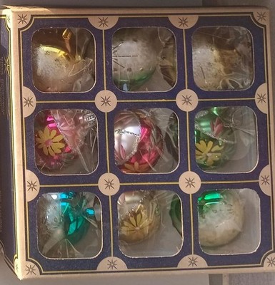 made in colombia hand decorated chrismas glass ornaments 