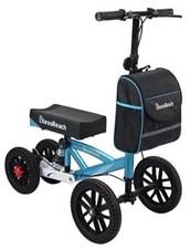 BlessReach Knee Scooter, All Terrain Foldable Heavy Duty 2202-T Blue