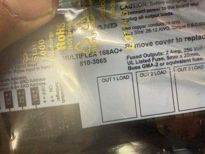 Emerson CPC 810-3065 MULTIFLEX 168+AO Boards New