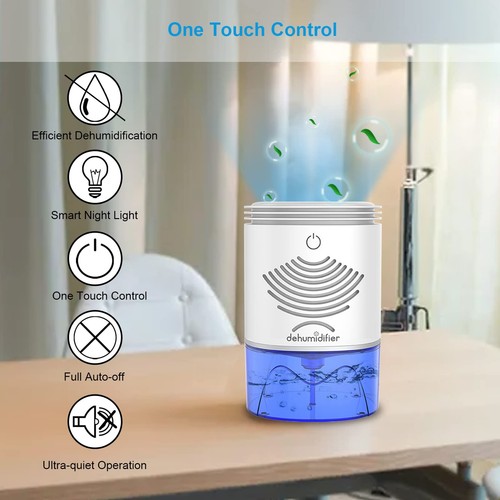 Dehumidifiers Small for Basements, Home Mini Dehumidifier Quiet for Bedrooms,... - Picture 6 of 7