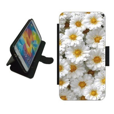 Blumenmuster Handy Hülle Wallet Flip Cover für iPhone Samsung Pixel FLO1