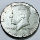 1964 Kennedy Silver Half Dollar 90% Silver Circulated Coin Free Shipping #7944